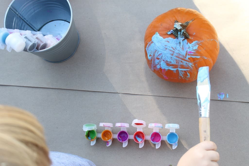 Pumpkin Painting Playdate | Ahrens at Home