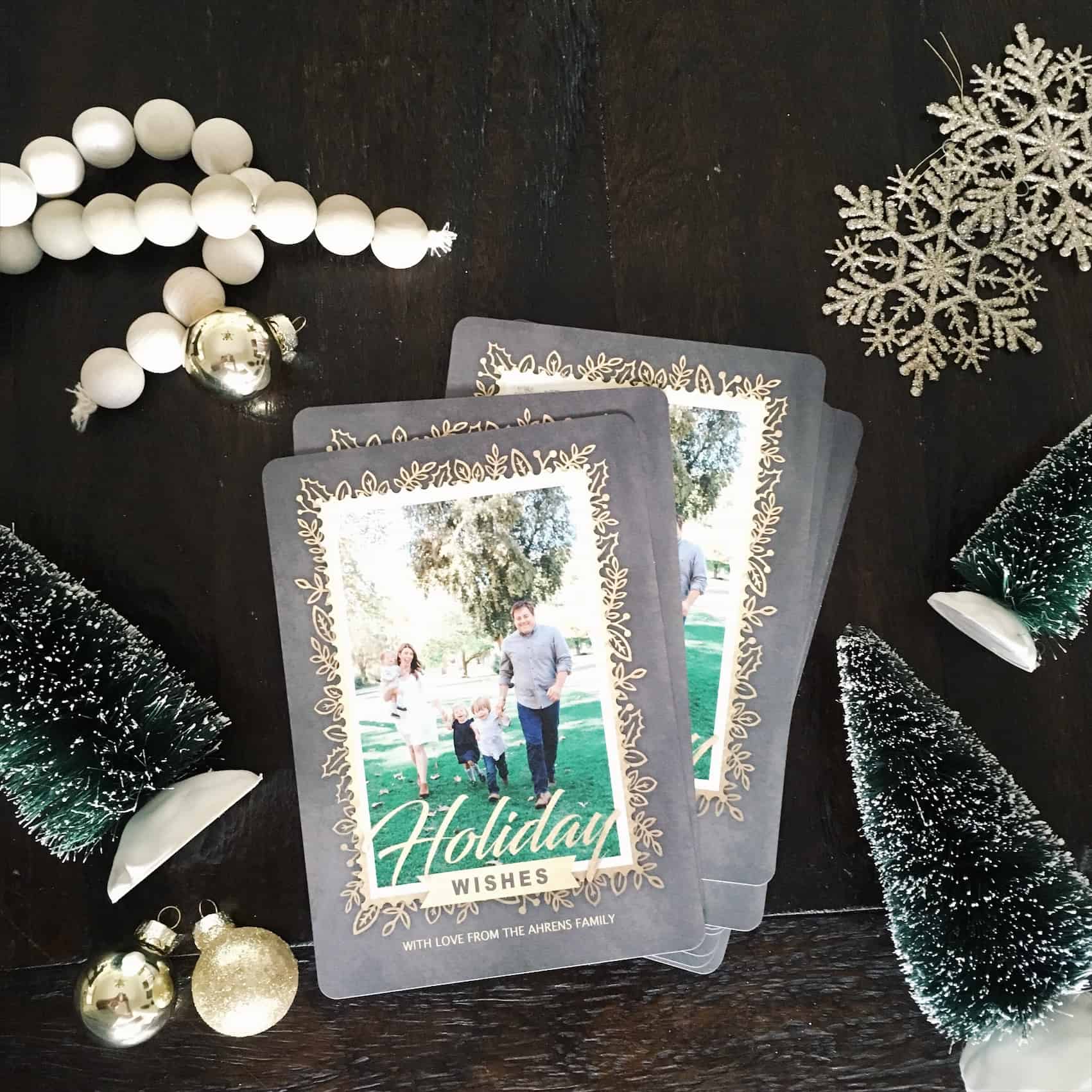 Our 2016 Christmas card and how to create custom Christmas cards for half the price.